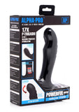 Alpha-Pro P-Trigasm 3-in-1 Silicone Prostate Stimulator - Black