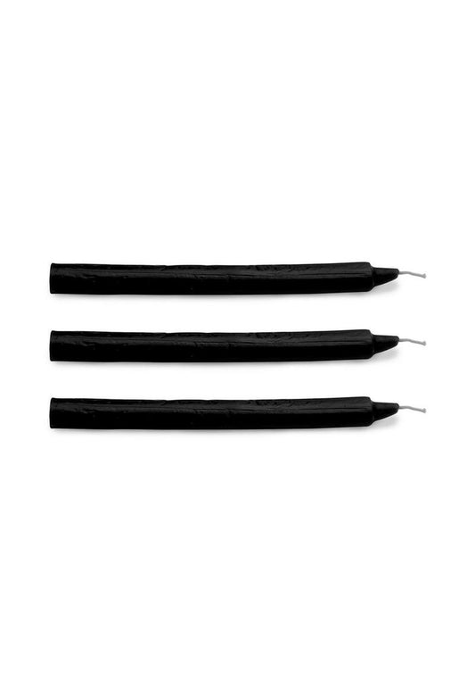 Master Series Dark Drippers Fetish Drip Candles (set of 3) - Black