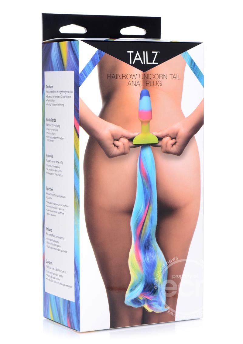 Tailz Unicorn Tail Anal Plug - Multicolor