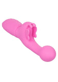 Butterfly Kiss Rechargeable Silicone Dual Vibrator - Blue