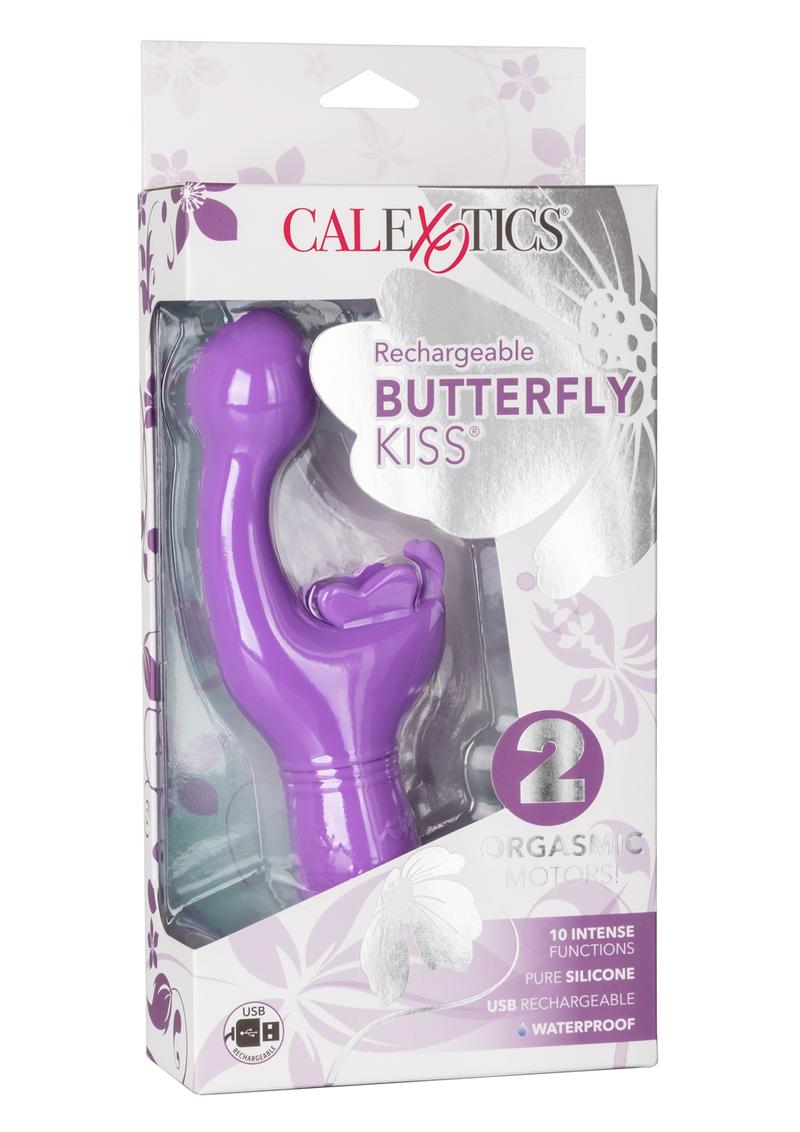 Butterfly Kiss Rechargeable Silicone Dual Vibrator(discontinued)