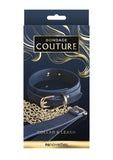 Bondage Couture Collar & Leash - Blue