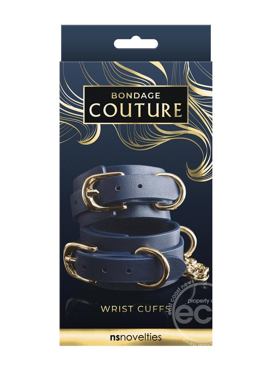 Bondage Couture Wrist Cuff - Blue