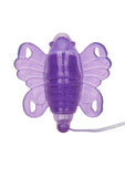 Venus Butterfly II Strap-On with Wired Remote Control - Purple