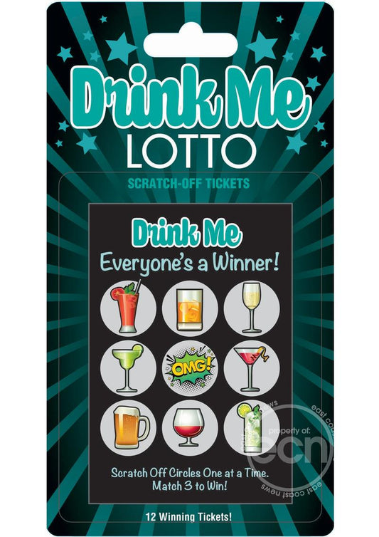 Drink Me Lotto Scratch Off Tickets (12 Per Pack