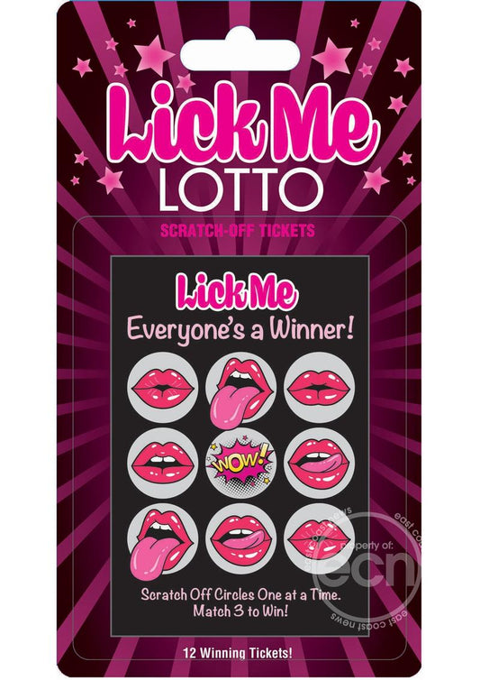 Lick Me Lotto Scratch Off Tickets (12 Per Pack)