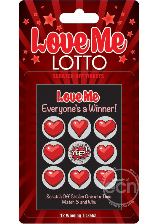 Love Me Lotto Scratch Off Tickets (12 Per Pack)