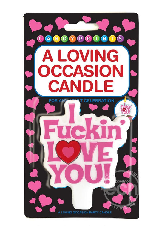 Candyprints I Fuckin' Love You! A Loving Occasion Party Candle