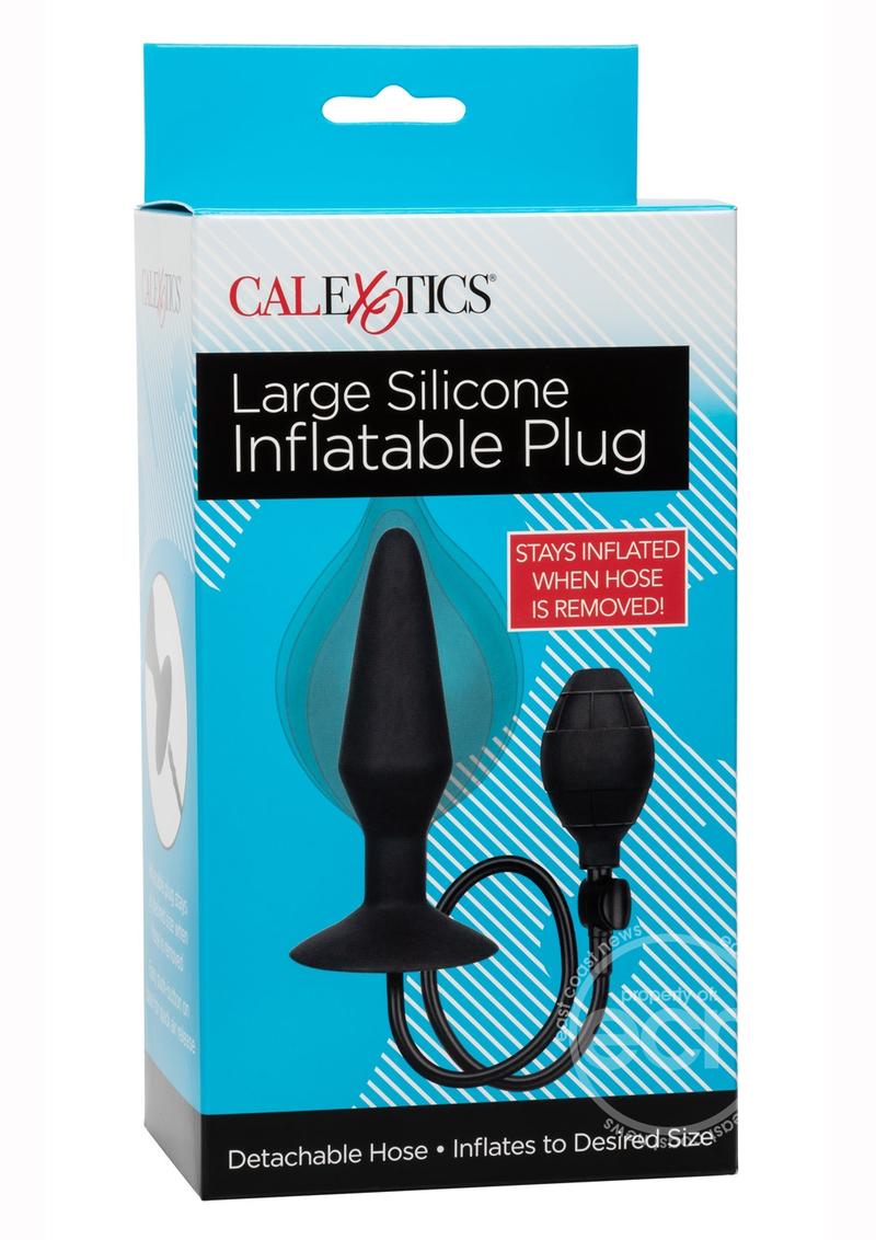 Large Silicone Inflatable Plug - Black