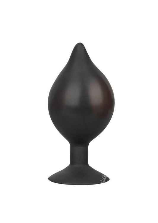 Large Silicone Inflatable Plug - Black