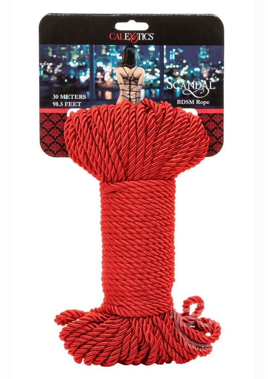 Scandal BDSM Rope 98.5ft/30m - Red