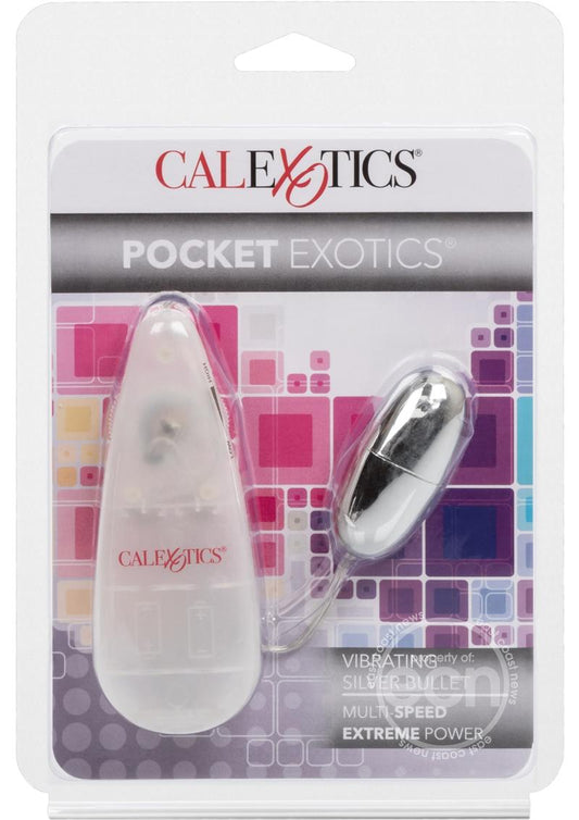 Pocket Exotics Vibrating Silver Bullet - Silver