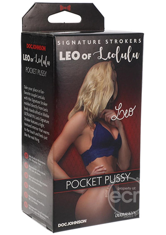 Signature Strokers Leo of Leolulu Ultraskyn Pocket Masturbator - Pussy - Vanilla