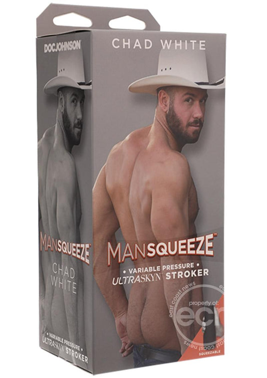 Man Squeeze Chad White Ultraskyn Masturbator - Butt - Vanilla