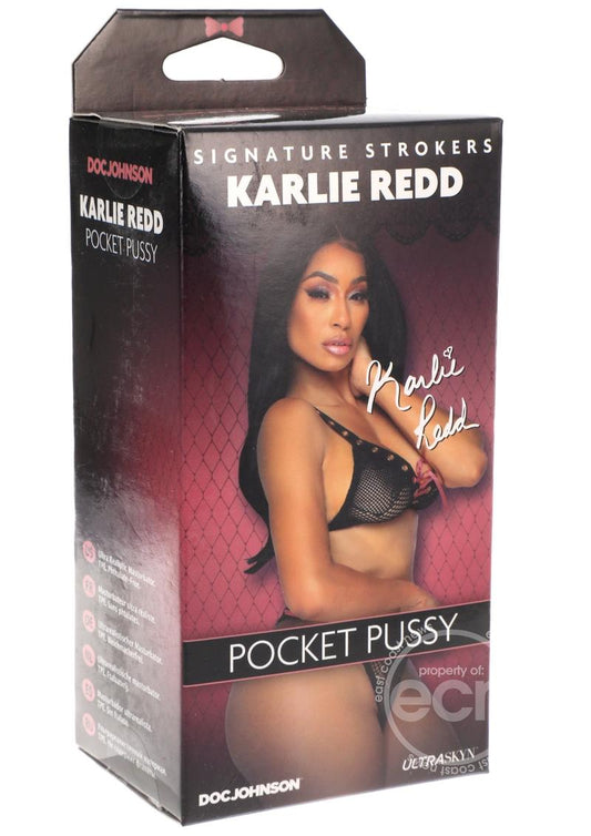 Signature Strokers Karlie Redd Ultraskyn Pocket Masturbator - Pussy - Caramel