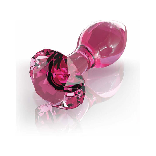 Pipedream Icicles No. 79 Glass Anal Plug With Faceted Base Pink