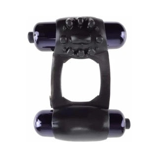 Pipedream Fantasy C-Ringz Duo-Vibrating Super Ring With Dual Bullets Black