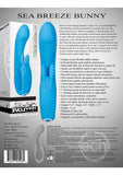 Sea Breeze Bunny Rechargeable Silicone G-Spot Rabbit Vibrator - Blue