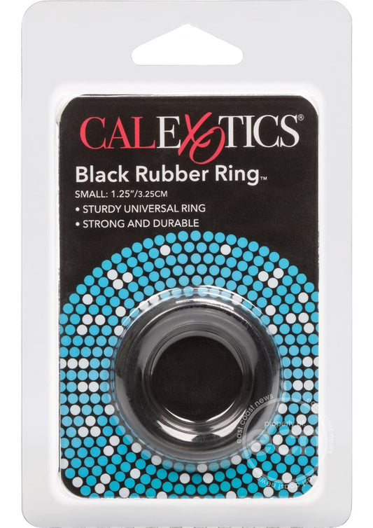 Black Rubber Cock Ring - Small - Black