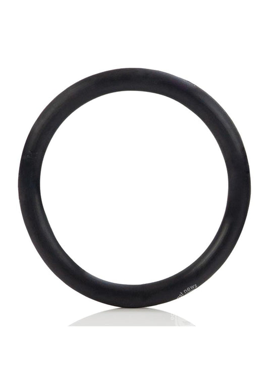 Black Rubber Cock Ring - Large - Black