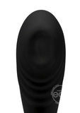 Alpha-Pro 7x P-Thump Rechargeable Vibrating Tapping Silicone Prostate Stimulator - Black