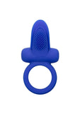 CalExotics Silicone Rechargeable Dual Pleasure Enhancer Cock Ring - Blue