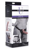 Strap-U Seducer Silicone Dildo with Harness 7in - Vanilla