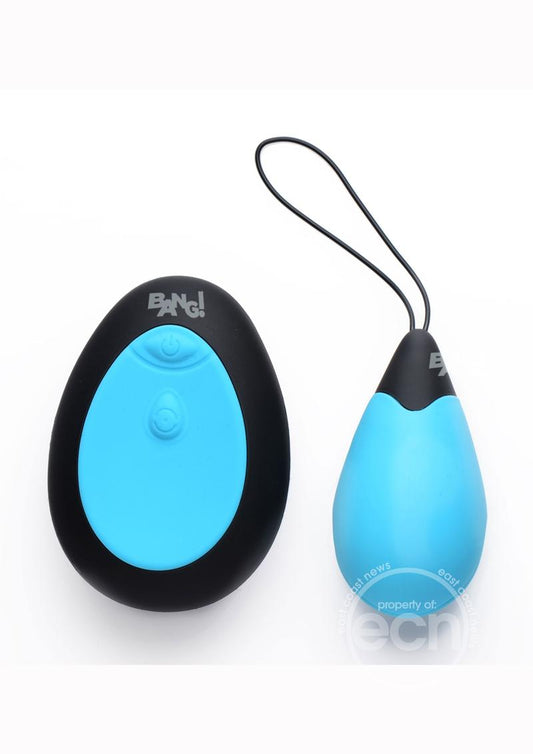 Bang! 10X Rechargeable Silicone Vibrating Egg with Remote Control