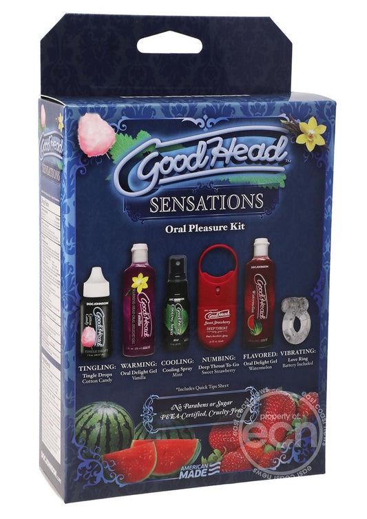 GoodHead Sensations Kit Flavored Oral Enhancers (6 items in 1)