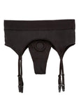 Boundless Thong with Garter Harness - S/M - Black