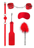 Ouch! 5-Piece Introductory Bondage Kit #4 Red