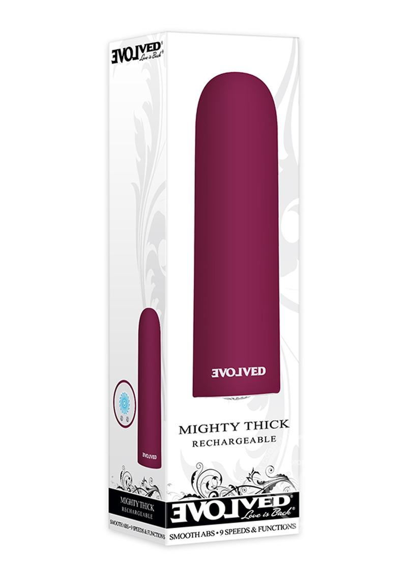 Mighty Thick Rechargeable Bullet Vibrator - Red