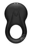 Satisfyer Signet Ring Rechargeable Silicone Couple's Cock Ring - Black
