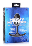 Heavy Hitters Premium Silicone Weighted Anal Plug - Small - Black