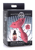 Master Series Booty Bloom Silicone Rose Anal Plug - Small - Red