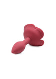 Master Series Booty Bloom Silicone Rose Anal Plug - Small - Red