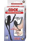 My Cock Ring Vibrating Pleasure Partner Silicone Rechargeable Ring - Black