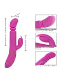 Shameless Slim Player Silicone Rechargeable Rabbit Vibrator - Fuchsia