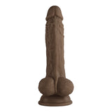 FemmeFunn Vortex Turbo Baller 2.0 8.25 in. Vibrating Rotating Dildo Brown