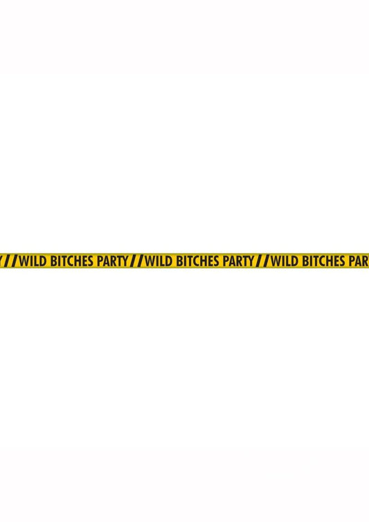 Wild Bitches Party Tape (100ft) - Yellow/Black