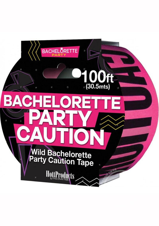 Caution Bachelorette Party Tape (100ft) - Pink/Black