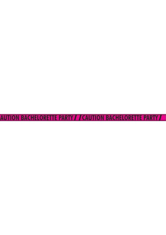 Caution Bachelorette Party Tape (100ft) - Pink/Black