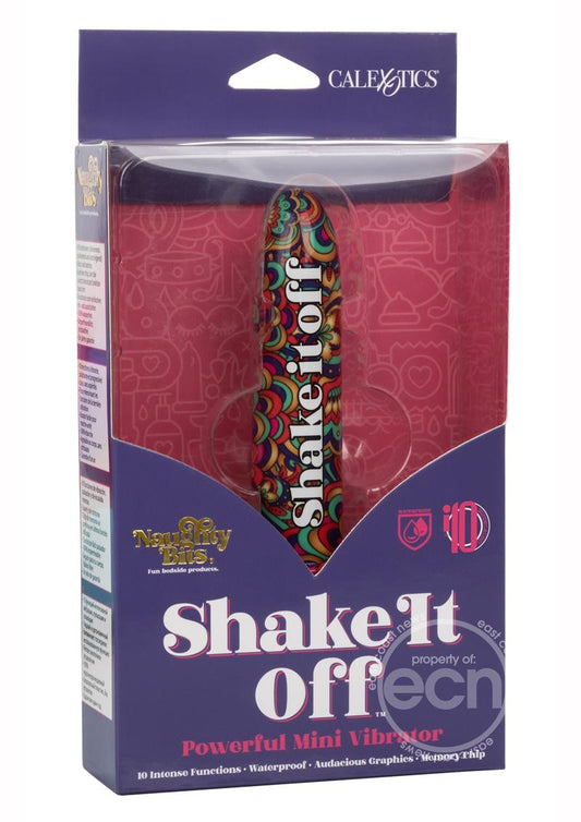 Naughty Bits Shake It Off Powerful Mini Vibrator - Multi Color