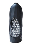 VeDO Hummer 2.0 Silicone Rechargeable Vibrating Stroker - Crystal Clear/Black Pearl