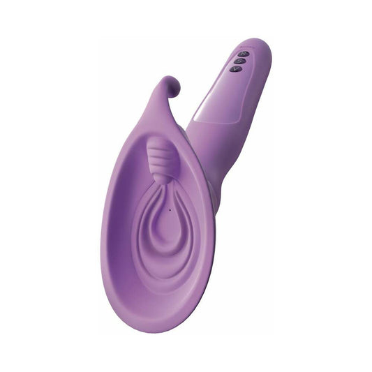 Pipedream Fantasy For Her Vibrating Roto Suck-Her Silicone Vulva Pump Purple