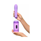 Pipedream Fantasy For Her Love Thrust-Her Rechargeable Silicone Thrusting Vibrator Purple