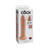 Pipedream King Cock 7 in. Uncut Cock Realistic Dildo With Moveable Foreskin & Suction Cup