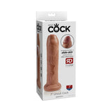 Pipedream King Cock 7 in. Uncut Cock Realistic Dildo With Moveable Foreskin & Suction Cup