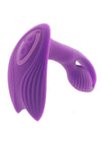 Inya Bump-N-Grind Silicone Rechargeable Warming Vibrator with Remote Control - Purple