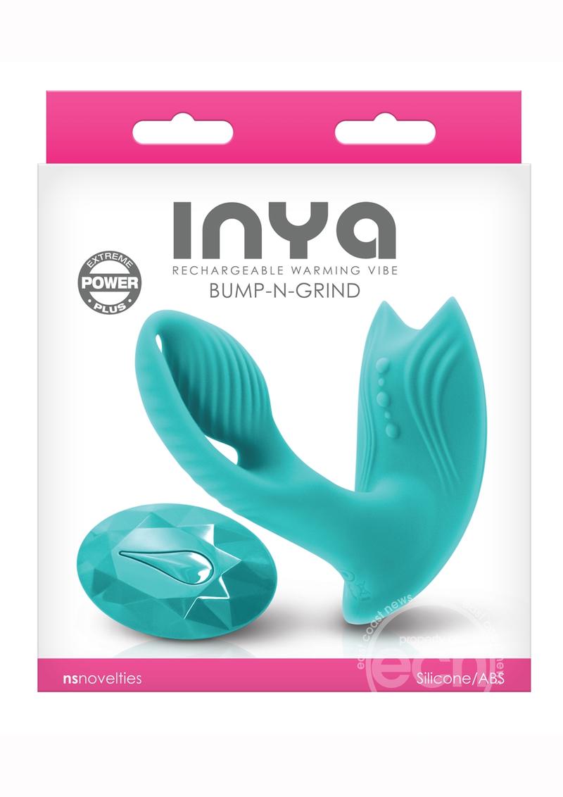 Inya Bump-N-Grind Silicone Rechargeable Warming Vibrator with Remote Control